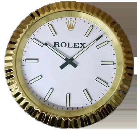gold rolex wall watch